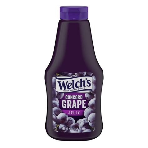 Welch's Concord Grape Jelly, 20 oz Squeeze Bottle - Walmart.com
