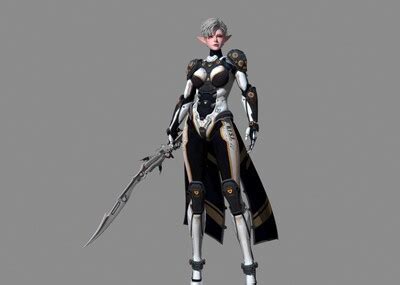 【次世代】科幻女战士 未来战士模型-女人模型库-FBX(.fbx)模型下载-cg模型网
