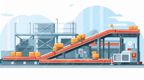 Manufacturing Line Flat Vector 的图像结果