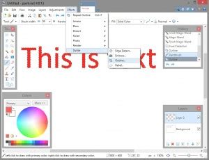 Image result for Paint .Net Outline Text