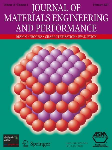 Journal of Materials Engineering and Performance Example 的图像结果