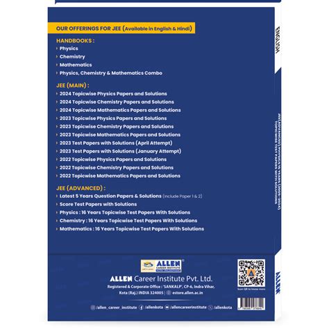 JEE Advanced Physics: 16 Years Solved Papers with Solutions - ALLEN E ...