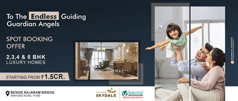 "Luxury Living at Venkatesh Skydale - 2,3,4,5 BHK at Raja-Ram Bridge"