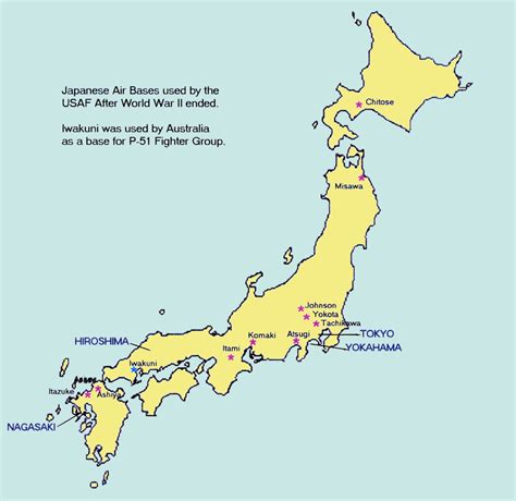 Map Of Japan Us Military Bases