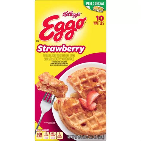 Eggo Strawberry Frozen Waffles - Shop Entrees & sides at H-E-B