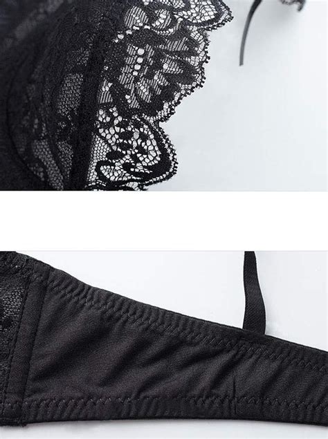 Buy Swbreety Women's Floral Lace Bra and Panty Set Sexy Underwire Ultra ...