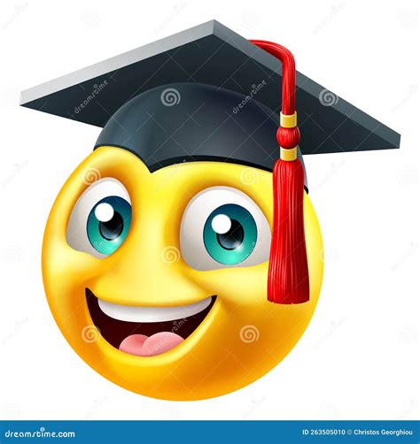 Education School College Graduate Emoji Emoticon Stock Vector ...