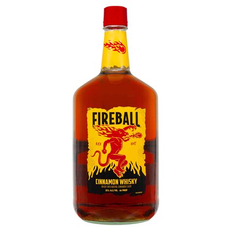 Fireball Cinnamon Whiskey, 1.75L Glass Bottle, 33% Alcohol - Walmart.com