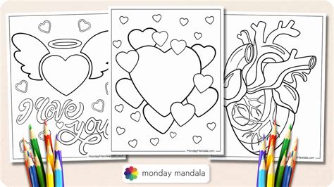 Heart Coloring Sheets Printable - prntbl.concejomunicipaldechinu.gov.co