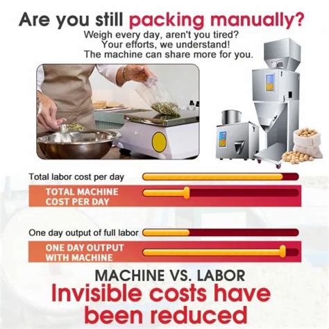 Powder & Granule Filling Machines - 2-100 gram Granule Filler Dispenser ...