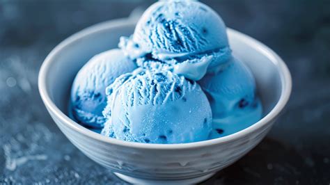 A bowl of blue moon ice cream representing the mystery and rarity of ...