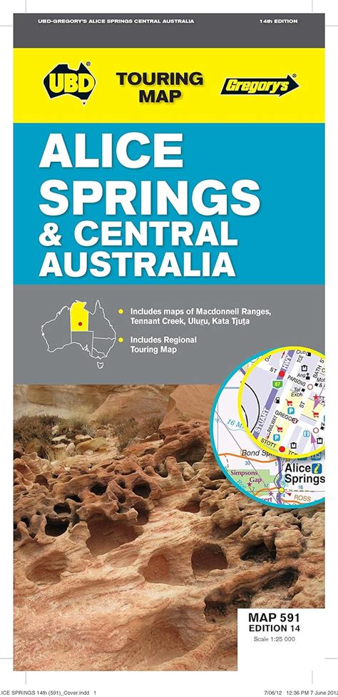 Buy Alice Springs & Central Australia Map 591 14th ed (Touring Map ...