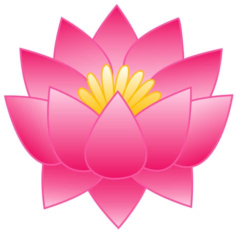 Pink Lotus Flower - Free Clip Art