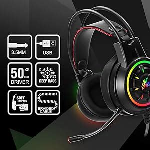 Ant Esports H707 HD RGB Wired Gaming Headset | Noise Cancelling Over ...
