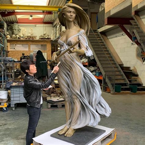 Bronze Luo Li Rong Sculpture For Sale - SevenTreeSculpture