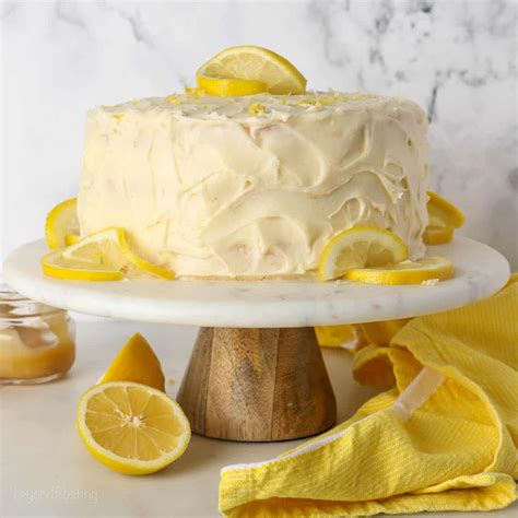 Lemon Cake With Lemon Curd Recipe Vegan Lemon Cake With Lemon Cream