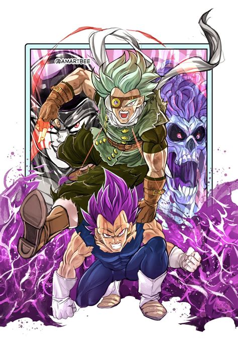 vegeta, frieza, granolah, black frieza, and gas (dragon ball and 1 more) drawn by amartbee ...