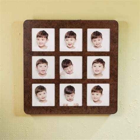 Urbancart® 60x60 Multi Photo Frames Set/Wall or Tabletop Display, Brow