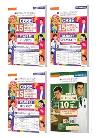 Buy Oswaal CBSE Class 12th 15 Sample Question Papers PCB + NEET UG 10 ...