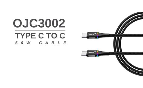 JUICE OJC3002 Type C to Type C 60W Cable | 1.2M Length Long with ...
