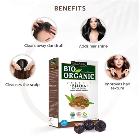 Buy INDUS VALLEY 100% ORGANIC REETHA POWDER FOR HAIR & SCALP TREATMENT ...