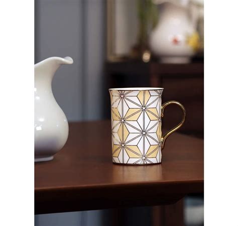 Buy @home by Nilkamal Ceramic Ebony Anne Milk Mug, 200 ml, Beige and ...