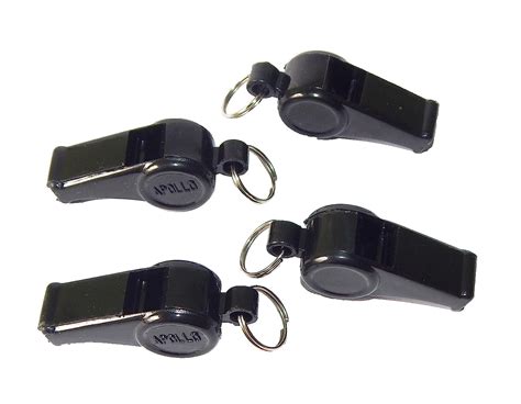 MOOLYAVAAN Products Plastic Whistles Black Whistles with Lanyard Loud ...