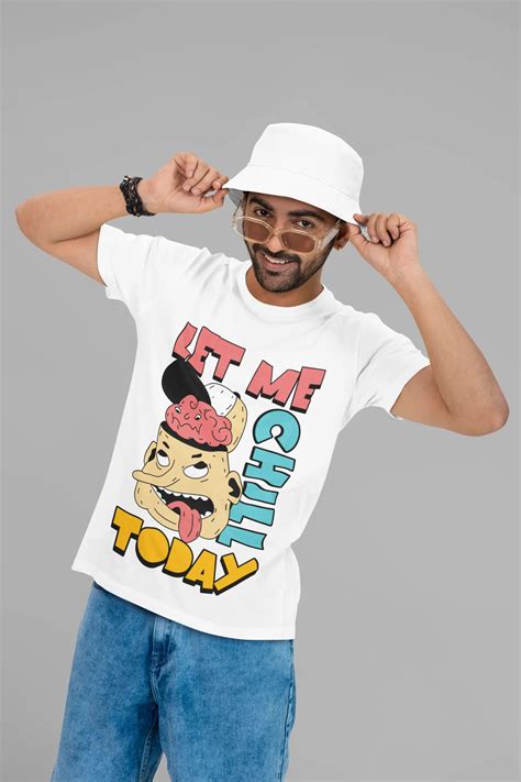 Men Oversized T Shirt – Chill Today Vibes | Mystic Weavers