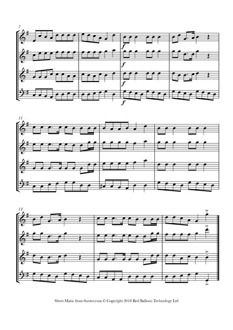 Jingle Bells Sheet music for Recorder Quartet - 8notes.com