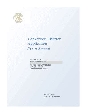 Fillable Online Conversion Charter bApplicationb - SharpSchool Fax ...