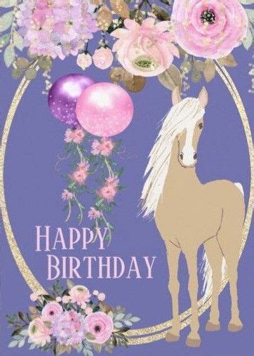 Happy Birthday Horse Card