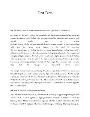 Cryptography and Network Security- Akash - Studocu