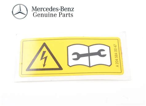 Jual Original Mercedes W204 Warning Sticker Label Airbox Kotak Filter ...