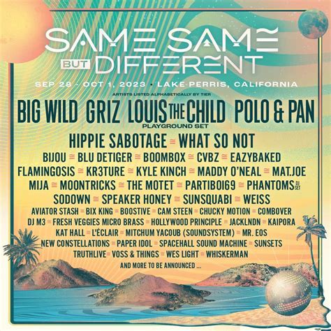 SSBD Fest [Sept 28-Oct 1, Lake Perris California] : r/festivals