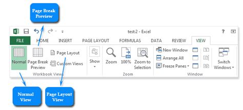 Image result for Excel Worksheet Views