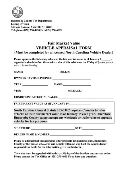 printable classic car appraisal form
