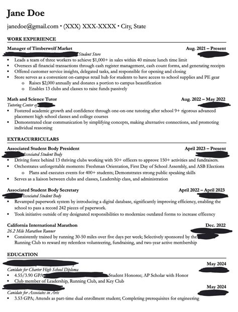 High Schooler Applying for Minimum Wage Jobs : r/resumes