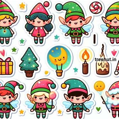 Cute Printable Elf Stickers and 95 Craft Ideas with Elf Stickers