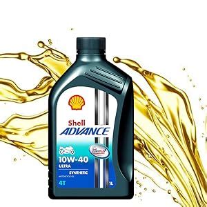 Shell Advance Ultra 550045008 10W-40 API SM Fully Synthetic Motorbike ...