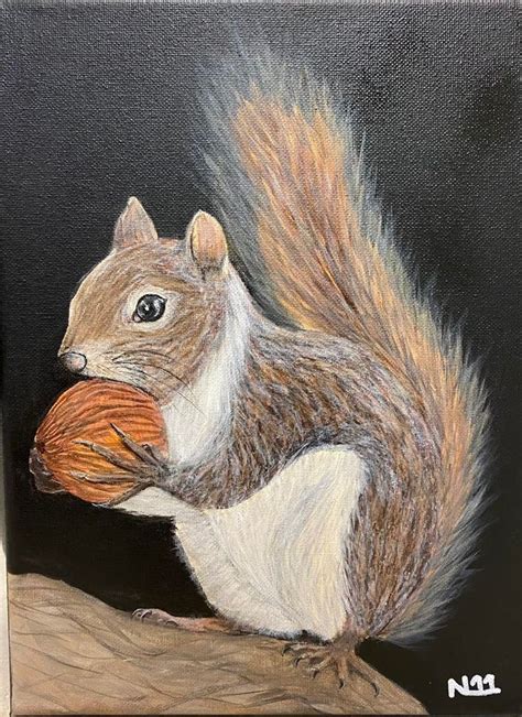 "Squirrel!" Realistic Acrylic Painting with Nic Seegel, Artful Things ...