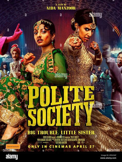 Polite Society film poster Stock Photo - Alamy