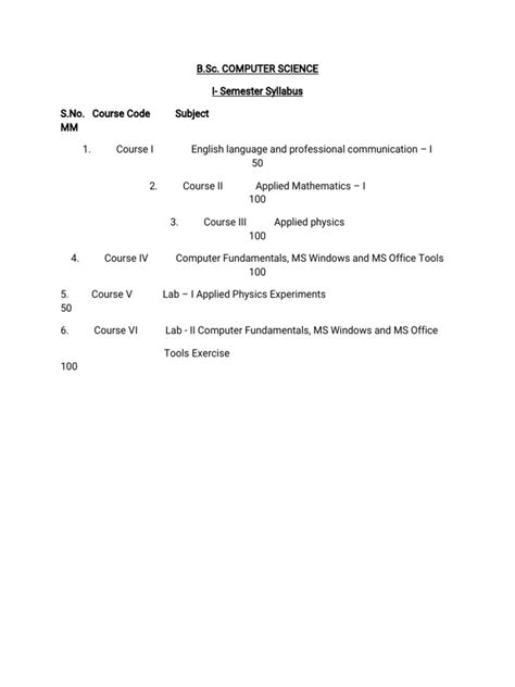 BSc Syllabus.pdf 的图像结果