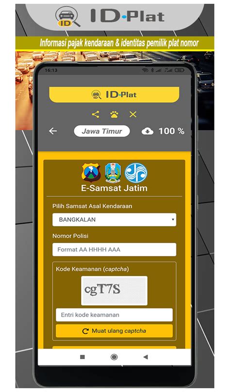 ID Plat Cek Pajak dan Identitas Kendaraan Bermotor - App on Amazon Appstore