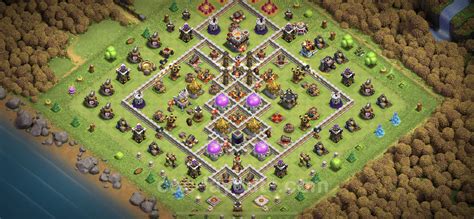 Farming Base TH11 with Link, Anti Everything, Hybrid - Clash of Clans ...