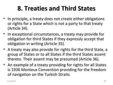 Law of Treaties - International Law | PPT