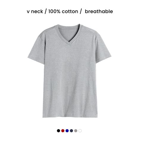SUPER COMBED COTTON V NECK TEE [6 SUBTLE COLOURS] [180 GSM] – The ...