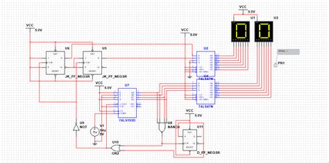 Image result for Countdown Circuit Using Multisim
