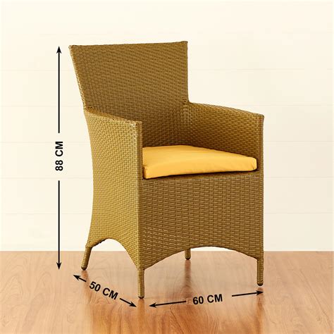 Buy Helios Brezza Nusa 4-Seater Tea Table Set - Yellow from Helios by ...