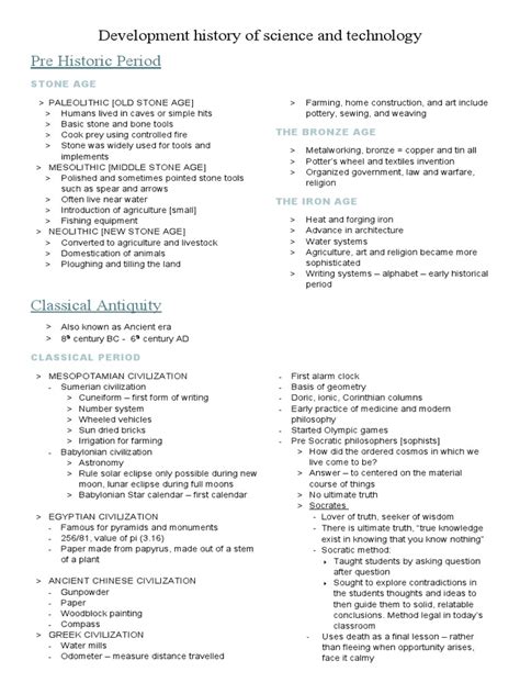 Development Hisory of Science and Technology | PDF | Scientific ...