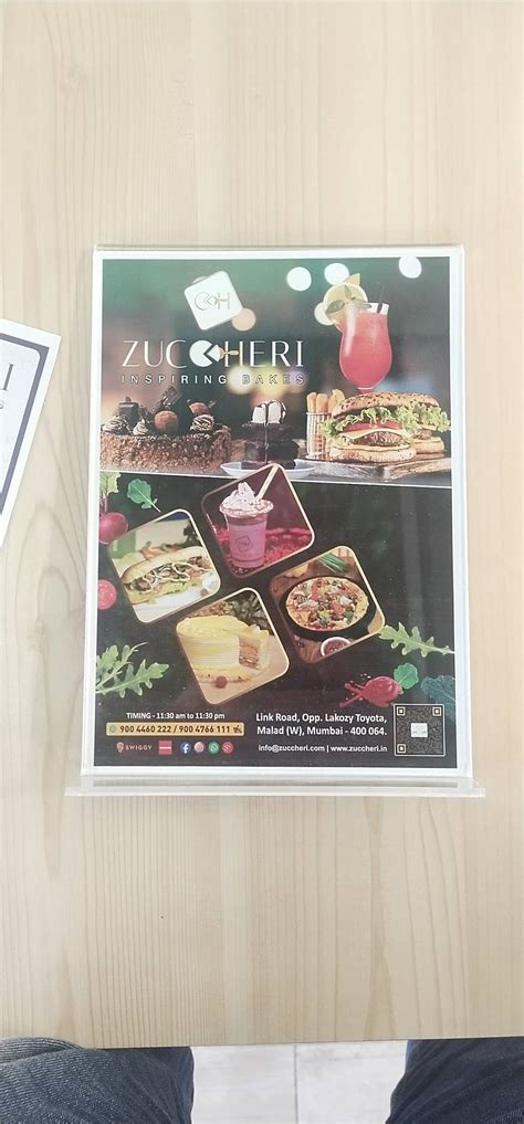 Menu at Zuccheri, Mumbai, Shop No : 3 & 4